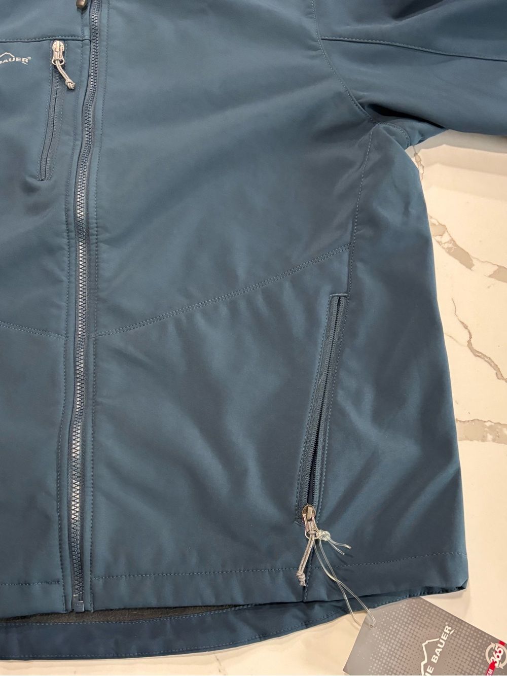 Eddie Bauer Navy Blue Lightweight All Climate 365 Soft-Shell Jacket Men’s XL - Picture 6 of 16